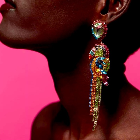 Zara Jewelry - 🌈2/$30 New Zara Crystal Parrots